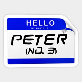 Peter Variant no. 3 Nametag Meme Sticker